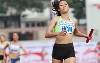 Giải điền kinh VĐQG 2017: Lê Tú Chinh giành thêm HCV 4x100m tiếp sức nữ