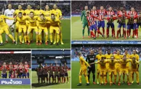 Griezmann lặp lại hành động lạ khi chụp với toàn đội Atl Madrid