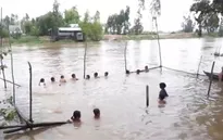 Lớp học bơi đặc biệt mùa nước nổi