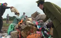 Quảng Bình tiêu hủy lượng lớn hàng giả, hàng nhập lậu