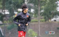 Ảnh: U22 Việt Nam hào hứng tập dưới mưa