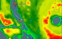 Một máy bay của hãng Delta Airlines liều lĩnh bay xuyên bão Irma