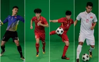 Xuân Trường, Công Phượng, Văn Thanh phô diễn kỹ thuật tại trường quay của VTV