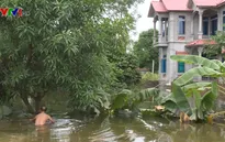 5 ngày sau vỡ đê, người dân Chương Mỹ vẫn bơi trong nước lũ
