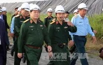 Đại tướng Ngô Xuân Lịch kiểm tra công trình xử lý chất độc dioxin tại Đà Nẵng