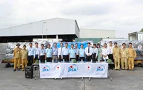 Chuyến bay chở hàng cứu trợ mưa lũ từ Nhật Bản đã tới Việt Nam