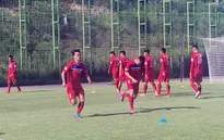 U22 Việt Nam rèn tốc độ trong buổi tập đầu tiên tại Mokpo