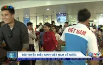 VIDEO: ĐT điền kinh Việt Nam về nước sau thành công tại giải điền kinh Grand Prix châu Á