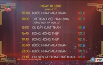 Lịch phát sóng những chương trình thể thao đặc sắc trên VTV ngày mùng 1 Tết