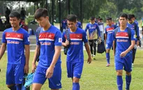 VIDEO: ĐT U22 Việt Nam tập buổi đầu tiên tại Malaysia