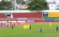 ĐT U22 Việt Nam thực hiện các bài tập phối hợp và kiểm soát bóng