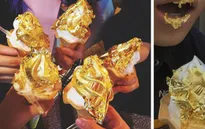 Thử món kem dát vàng "gây bão" ngay tại TP.HCM