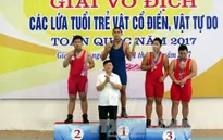 Đoàn Hà Nội dẫn đầu Giải vô địch vật các lứa tuổi trẻ, vật cổ điển, vật tự do toàn quốc 2017