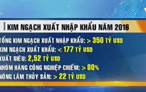 Kim ngạch xuất khẩu Việt Nam 2016 tăng gần 9% so với 2015