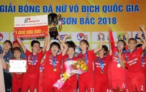 Giải bóng đá nữ VĐQG: CLB Phong Phú Hà Nam lần đầu giành cúp
