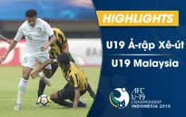 VIDEO: Tổng hợp trận đấu U19 Ả-rập Xê-út 2-1 U19 Malaysia (Bảng D VCK U19 châu Á 2018)