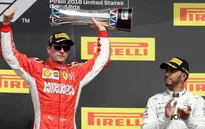 Đua xe F1: Thắng tại GP Mỹ, Raikkonnen làm chậm ngày đăng quang của Hamilton