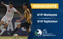 VIDEO: Tổng hợp diễn biến U19 Malaysia 2-2 U19 Tajikistan