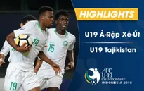 VIDEO: Tổng hợp trận đấu U19 Ả Rập Xê Út 3-1 U19 Tajikistan (Bảng D VCK U19 châu Á 2018)