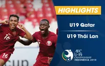 VIDEO Tổng hợp trận đấu U19 Qatar 7-3 U19 Thái Lan (Tứ kết U19 châu Á 2018)