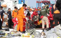 Hiện trường tai nạn máy bay thảm khốc chở 189 người của hãng hàng không Indonesia