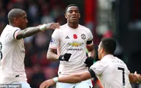 Phá lưới Bournemouth, Martial lần đầu tiên ghi bàn 4 trận liên tiếp ở Ngoại hạng Anh