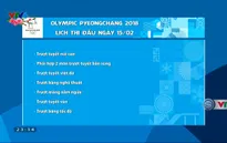 Olympic PyeongChang 2018: Lịch thi đấu ngày 15/2