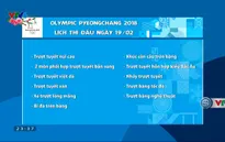 Olympic PyeongChang 2018: Lịch thi đấu ngày 19/2