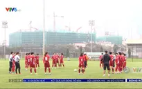 Buổi tập khai xuân của đội tuyển bóng đá nữ Việt Nam