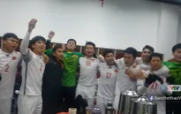 VIDEO: Các cầu thủ U23 Việt Nam ăn mừng sau chiến thắng trước U23 Qatar