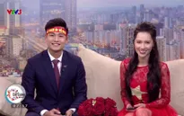 MC Minh Hà trắng đêm tự tay đính sao vàng lên trang phục mừng chiến thắng của U23 Việt Nam
