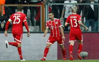Thắng dễ Besiktas, Bayern Munich tiến vào tứ kết Champions League
