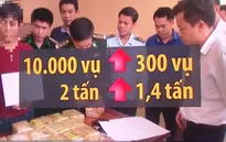 Buôn bán vận chuyển ma túy: Tăng mạnh về khối lượng
