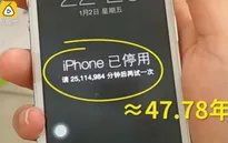 Để con nghịch dại, iPhone bị khóa đến… 47 năm