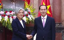 Chủ tịch nước Trần Đại Quang tiếp Bộ trưởng Bộ Ngoại giao Hàn Quốc