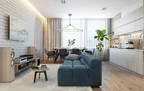 Ngôi nhà một phòng ngủ trang trí bằng gỗ ấm áp