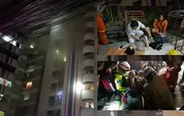 Hiện trường vụ cháy chung cư ở Bangkok khiến 3 người thiệt mạng và 60 người bị thương
