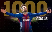 Lionel Messi đạt cột mốc 1.000 bàn thắng trong sự nghiệp