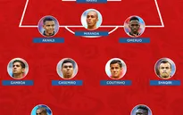 Đội hình tiêu biểu FIFA World Cup™ 2018 ngày 22/6: Neymar không có "chỗ"