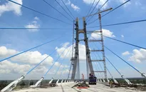 Đã xác định nguyên nhân nứt cầu Vàm Cống