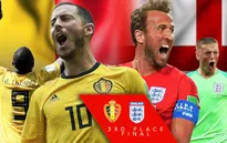 Tranh hạng Ba World Cup 2018, Bỉ - Anh: Danh hiệu trước khi chia tay! (21h00 hôm nay trên VTV2 và VTV6)