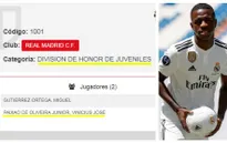 Real Madrid bất ngờ đẩy thần đồng Vinicius Junior xuống đội trẻ