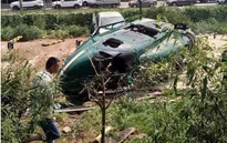 Trực thăng rơi xuống bãi đậu xe ở Bắc Kinh, Trung Quốc