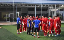 Phóng viên Thể Thao VTV tác nghiệp tại ASIAD 2018: ĐT Olympic Việt Nam tập nhẹ sau trận gặp Nepal
