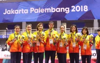 ĐT Cầu mây nữ Việt Nam giành HCB tại ASIAD 2018