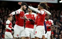 Đại thắng Fulham, Arsenal khởi đầu năm mới 2019 như ý