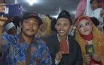 Đám cưới tập thể đón năm mới tại Indonesia
