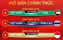 Vé online các trận sân nhà còn lại của ĐT Việt Nam sẽ được bán từ ngày 12/10