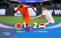 ĐT Belarus 1-2 ĐT Hà Lan: 3 điểm kịch tính (Bảng C, Vòng loại EURO 2020)