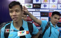 Quế Ngọc Hải trả lời phỏng vấn không yên với các đồng đội nghịch ngợm